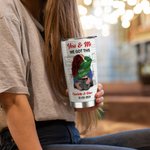 Gobelet personnalisé You & Me 20oz en acier inoxydable avec nom et mots d'amour Cadeau d'anniversaire de Saint-Valentin pour couple