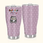 Personalizzato Trouble Maker Paw Print 30oz Food Grade Curved Tumbler Birthday Gift for Dog Cat Pet Lovers