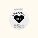 Personalized Golf Ball Marker Magnetic Hat Clip with Heart and Text Couple Golf Accessories Valentine's Day Gift for Golf Lover