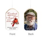 Photo personnalisée Cardinal Carillons de vent avec nom Accessoires d'extérieur Décoration de jardin Cadeau de Sympathie pour la famille Ami