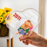 Personalizada Burbuja de amor molestos unos a otros durante años Corazón placa de acrílico Día de San Valentín Aniversario de regalo para la pareja