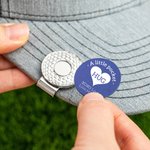 Personalized Golf Ball Marker Magnetic Hat Clip with Heart and Text Couple Golf Accessories Valentine's Day Gift for Golf Lover