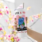 Línea personalizada Corazón Todavía estás más caliente que este café 20 oz Skinny Tumbler Día de San Valentín Aniversario Regalo para Pareja