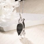 Henkilökohtainen Bird on Branch riipus kaulakoru kaiverrettu Initial Charms Lovebirds pari korut asetettu 2 vuosipäivä joululahja rakastetulleen