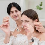 Henkilökohtainen Bird on Branch riipus kaulakoru kaiverrettu Initial Charms Lovebirds pari korut asetettu 2 vuosipäivä joululahja rakastetulleen