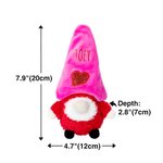 Gepersonaliseerde schattige hart valentijn kabouter pluche pop met naam Home Decor Valentijnsdag Verjaardagscadeau voor paar kinderen