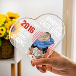 Personalizada Línea Amor Corazón Placa de acrílico Molestarse mutuamente desde hace años Feliz Día de San Valentín Regalo para Pareja