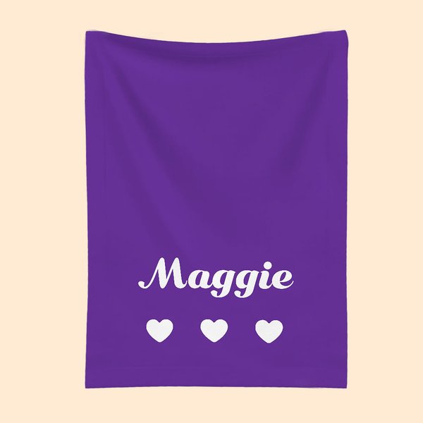 Cute Multicolor Pet Blanket with Name Sleep Mat Gift