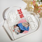 Personalizada Línea Amor Corazón Placa de acrílico Molestarse mutuamente desde hace años Feliz Día de San Valentín Regalo para Pareja