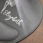 Personalizada Nacimiento Flor PU Alfombrilla de ratón con nombre y reposamuñecas Ordenador Oficina Escritorio Accesorio Regalo para Amigo Colega
