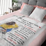 Personalisierte gemütliche Wohnzimmerdecke mit Namen und Worten der Liebe Romantische Heimdekoration Valentinstag Jahrestag Geschenk für Paar