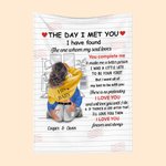 Personalisierte gemütliche Wohnzimmerdecke mit Namen und Worten der Liebe Romantische Heimdekoration Valentinstag Jahrestag Geschenk für Paar