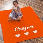 Personalised Cute Element Multicolour Pet Blanket with Name Soft and Warm Dog Cat Sleep Mat Gift for Pet Lover Owner