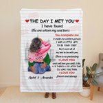 Manta personalizada Busy City con nombre y palabras de amor Decoración romántica para el hogar Regalo de San Valentín Aniversario para pareja