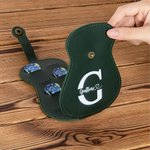 Soporte portátil personalizado para púas de guitarra con 3 púas Starry Sky Almacena hasta 18 púas Bolsa de almacenamiento Caja Regalo para guitarristas y amantes de la guitarra