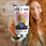 Gepersonaliseerde You're Still Hotter Than This Coffee 20oz Roestvrij Staal Tumbler met Namen Valentijnsdag Verjaardagscadeau voor Koppel