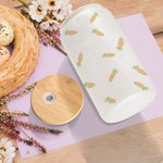 Personalized Some Bunny Loves You Easter Carrot Frosted Can Glasses with Name Easter Gift for Kids Family