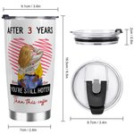 Gepersonaliseerde You're Still Hotter Than This Coffee 20oz Roestvrij Staal Tumbler met Namen Valentijnsdag Verjaardagscadeau voor Koppel