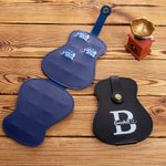 Soporte portátil personalizado para púas de guitarra con 3 púas Starry Sky Almacena hasta 18 púas Bolsa de almacenamiento Caja Regalo para guitarristas y amantes de la guitarra