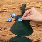 Soporte portátil personalizado para púas de guitarra con 3 púas Starry Sky Almacena hasta 18 púas Bolsa de almacenamiento Caja Regalo para guitarristas y amantes de la guitarra