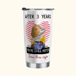Gepersonaliseerde You're Still Hotter Than This Coffee 20oz Roestvrij Staal Tumbler met Namen Valentijnsdag Verjaardagscadeau voor Koppel