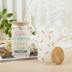 Personalized Some Bunny Loves You Easter Carrot Frosted Can Glasses with Name Easter Gift for Kids Family