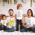 Personalised Cute Bunny Chick Letters Baby Onesie T-shirt Sweatshirt Parent-children Clothing Easter Baby Shower Gift for Family Kid