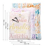 Personalized Colorful Handmade Book Sleeve Book Cover Protector with Pocket and Name Birthday Back to School Gift for Book Lover