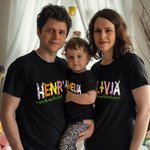 Henkilökohtainen söpö Bunny Chicken Pattern nimi pääsiäinen paita hikipaita Baby Onesie Vanhempi-lapset vaatteet pääsiäinen lahja perheelle