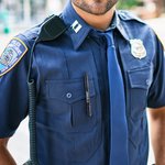 Personalized Metal LED Penlight with Name Waterproof Reusable First Aid Flashlight Gift for Police Officer Guard Outdoor Enthusiasts