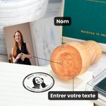 Tampon Personnalisé avec Portrait Unique Cadeau de Saint-Valentin et Anversaire pour Couple ou Amis