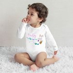 Personalizzato prima Pasqua bambino Onesie con nome Cute Bunny Holiday Costume Baby Shower regalo di Pasqua per il neonato nuovo genitore