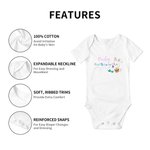 Personalizzato prima Pasqua bambino Onesie con nome Cute Bunny Holiday Costume Baby Shower regalo di Pasqua per il neonato nuovo genitore