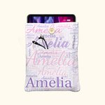 Personalized Colorful Handmade Book Sleeve Book Cover Protector with Pocket and Name Birthday Back to School Gift for Book Lover