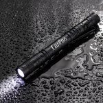 Personalized Metal LED Penlight with Name Waterproof Reusable First Aid Flashlight Gift for Police Officer Guard Outdoor Enthusiasts