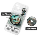 Gepersonaliseerd Foto Vinyl Platen Telefoonhoesje voor iPhone met 2 Verwisselbare CD Schijven Verjaardagscadeau voor muziek platen liefhebber