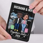 Henkilökohtainen aviomies & vaimo yhdessä monista vuosista lähtien Passin kansi Ystävänpäivä Travel lahja pariskunnalle Ystävä