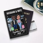 Henkilökohtainen aviomies & vaimo yhdessä monista vuosista lähtien Passin kansi Ystävänpäivä Travel lahja pariskunnalle Ystävä