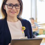 Personalized Pencil Sequin Retractable Badge Reel with Name Back to School Appreciation Gift for Teacher