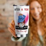 Personalised You’re Still Hotter Than This Coffee 20oz Stainless Steel Tumbler with Names and Lid Valentine’s Day Gift for Couple