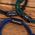 Gepersonaliseerde Touwknoop Verstelbare Armband met 6 Zijden Matte Kraal Minimalistisch Sieraden Verjaardag Vaderdag Cadeau voor Mannen