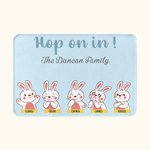 Gepersonaliseerde Hope on It Leuke Paashaas Welkom Deurmat met Naam Paascadeau voor Familie
