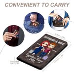 Henkilökohtainen Yhdessä monista vuosista lähtien Checkered Passport Cover Ystävänpäivä Travel lahja pariskunnalle