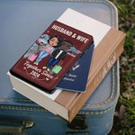 Henkilökohtainen aviomies & vaimo yhdessä monista vuosista lähtien Passin kansi Ystävänpäivä Travel lahja pariskunnalle Ystävä