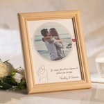 Cadre Photo en Bois Personnalisé avec Photo et Texte Cadeau de Saint-Valentin pour Couple Le Meilleur est Encore à Venir
