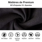 Caleçon Motif Coeur d'Amour Texte Drôle Sous-Vêtement Homme Personnalisé avec Photo de Visage Cadeau St Valentin pour Lui