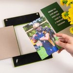 Personalized Football Player Photo Frame with Name and Text Graduation Retired Gift for Football Player Graduate