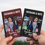 Henkilökohtainen aviomies & vaimo yhdessä monista vuosista lähtien Passin kansi Ystävänpäivä Travel lahja pariskunnalle Ystävä