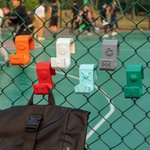 Personalized Multicolor Pickleball Baseball Ball Bag Hook Fence Hanging with Name 3D Print Sport Accessories Gift for Ball Game Lover