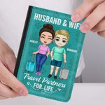 Henkilökohtainen Vintage kuvio aviomies & vaimo Travel Partners for Life Passin kansi Ystävänpäivä pariskunnalle Ystävän päivä